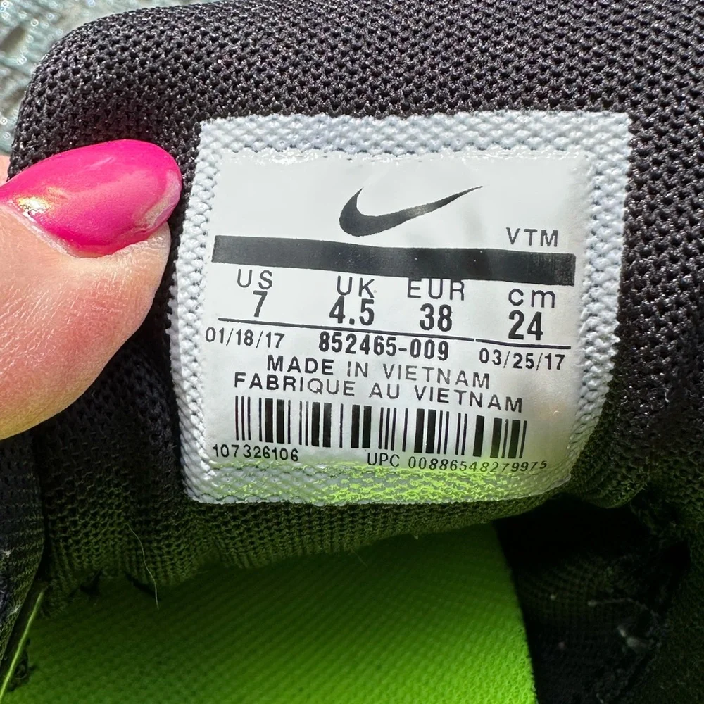 Nike Air Max Black & Teal Running Shoes, Air Max Sequent 2, excellent condition - Picture 7 of 15